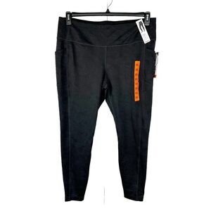 Mondetta Black Combo Brushed Jacquard Legging Size XXL